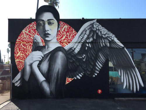 Street Art Orientalists Lizy Dastin Resurrection of Angels